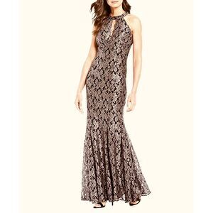Nightway maxi dress night lace sequins wedding formal festive holidays women 14